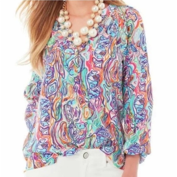 FINAL PRICE Lilly Pulitzer Elsa Top - Picture 1 of 5